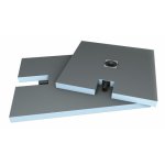 Receveur de douche  carreler - extra - plat - avec bonde - wedi fundo plano 120x90 cm wedi