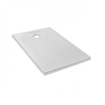 Receveur de douche extra - plat 140x80cm - textur� pierre blanc mat - ipso jacob delafon
