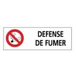 Rectangles d'interdiction rouges - 450x150 mm - d�fense de fumer novap