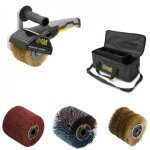 R�novateur ext�rieur � brosse 1300w rex 120c + 4 brosses + sac de transport 24l fartools
