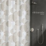 Rideau de douche - 180 x 200 cm - beige - polyester - raio spirella Rideau de douche - 180 x 200 cm - beige - polyester - raio spirella