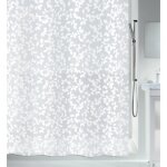Rideau de douche - 180 x 200 cm - blanc - polyester - blatt spirella Rideau de douche - 180 x 200 cm - blanc - polyester - blatt spirella