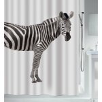 Rideau de douche - 180 x 200 cm - blanc - polyester - zebra spirella