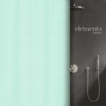 Rideau de douche - 180 x 200 cm - bleu - polyester - mera spirella