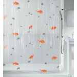 Rideau de douche - 180 x 200 cm - peva - motifs poissons spirella