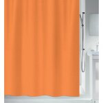 Rideau de douche - 180 x 180 cm - orange clair - polyester - primo spirella Rideau de douche - 180 x 180 cm - orange clair - polyester - primo spirella