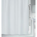 Rideau de douche - 120 x 200 cm - polyester - blanc - maya spirella Rideau de douche - 120 x 200 cm - polyester - blanc - maya spirella
