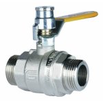Robinet d'arrt  poigne - circuit gaz naturel - mle / mle 20x27 gurtner