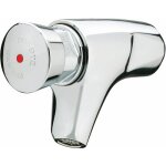 Robinet poussoir mural pour lavabo - eau chaude - 12x17 - presto 504 presto