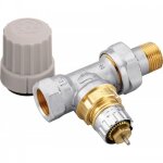 Robinet thermostatisable droit avec prrglage - ra - in 10 - filetage 12x17 danfoss