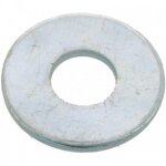 Rondelles plates lu - acier zingu blanc - diamtre 16 mm - 100 pices bricozor