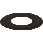 Rosace acier �mail noir mat pour conduit pellets - diam�tre 100 mm ten