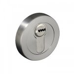 Rosaces cl� i pour cylindre - design dcg - laiton nickel� satin� dcg