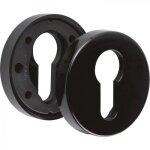 Rosaces cl� i pour cylindre - nylon - noir ral 9005 - zd normbau