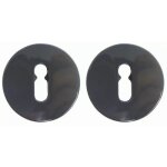 Rosaces cl� l pour cl� simple - nylon - gris fonc� ral 7043 - zd normbau