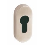 Rosaces ovales �troites cl� i pour cylindre - inox 304 bross� - linox vachette