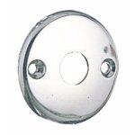 Rosace pour poignée - diamètre 50 mm - trou de 14 mm - alu chromé vachette Rosace pour poignée - diamètre 50 mm - trou de 14 mm - alu chromé vachette