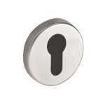 Rosaces rondes clé i pour cylindre - inox 304 brossé - ovalis vachette Rosaces rondes clé i pour cylindre - inox 304 brossé - ovalis vachette