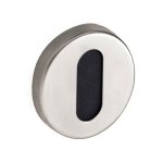 Rosaces rondes clé l pour clé simple - inox 304 brossé - ovalis vachette Rosaces rondes clé l pour clé simple - inox 304 brossé - ovalis vachette