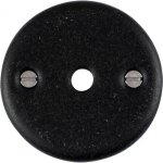 Rosace ronde d�condamnation - porcelaine noire - 48 mm m�rigous