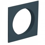 Rosace pour serrures push lock - carr�e - gris anthracite junie