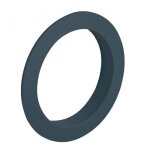 Rosace pour serrures push lock - ronde - gris anthracite junie