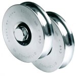 Roues  gorge ronde 310 - 1 roulement - diamtre 80 mm comunello
