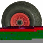 Roue polypropylne noir - bandage pneumatique - diamtre 400 mm tente