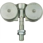 Roulettes doubles pour porte coulissante 150 kg - faible encombrement rob Roulettes doubles pour porte coulissante 150 kg - faible encombrement rob