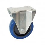 Roulette fixe bleu 200 mm - charge 400 kg - roulements  billes avl