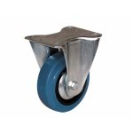 Roulette fixe - sur platine - pour charges moyennes - bandage non tachant - diam�tre 100 mm - port roll ...