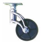 Roulette de meuble design noir, roue en polypropylne guitel