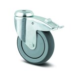 Roulette pivotante  blocage total - multi - usage - avec pare - fils - 75mm - agila tente