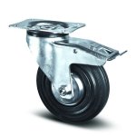 Roulette pivotante  blocage total - sur sols bton -  100 mm - alpha tente