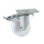 Roulette pivotante  frein - 200 mm - 300 kg - roulements  billes avl