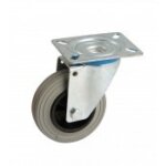Roulette pivotante gris 200 mm - charge 200 kg - roulements  rouleaux avl