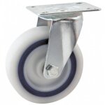 Roulette pivotante  platine saturne 125 mm - charge 150 kg - roulements  rouleaux avl
