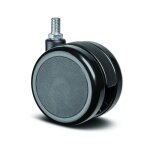 Roulette pivotante pour table et bureau - tige filete - stylea tente