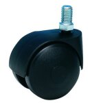 Roulette twiny chape avec frein, sur tige filete 8x15mm guitel
