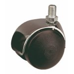 Roulettes twiny - chape zamak - sur tige filete guitel