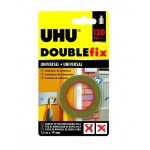 Ruban adhsif doublefix extra fort universel invisible - 1, 5 m x 19 mm uhu