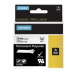 Ruban polyester - surfaces planes - 12 mm - tiqueteuse rhino 4200 dymo