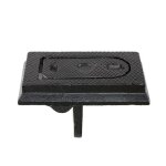 Sabot de portail en fonte  bascule - saillie 70 mm rollinger