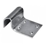 Sabot de portail noir  visser - saillie de 55 mm torbel