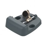 Sabot de portail  tourniquet - large - aluminium - gris tirard