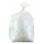 Sac poubelle transparent - polythylne haute densit - 110 litres bricozor