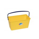 Seau rectangulaire pour lave sol mtal - coloris jaune brosserie thomas