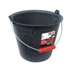 Seau taliagom renforc  ergots - caoutchouc synthtique - 13 l taliaplast