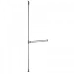 Serrure antipanique 2 points - recoupable - gris alu - pushbar 90 + - 838mm jpm