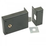 Serrure en applique horizontale - bec - de - cane seul - axe 83 mm jpm